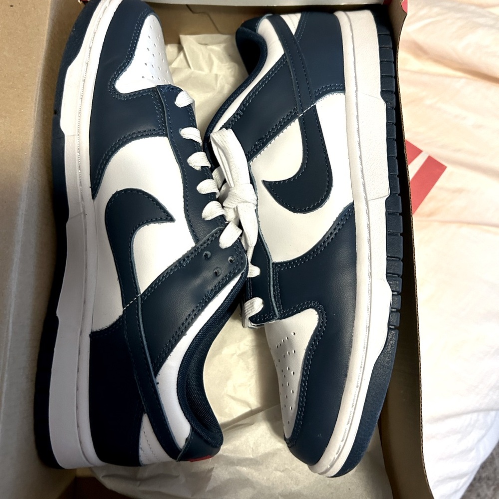 Nike dunk low authentic blue size 9 mens